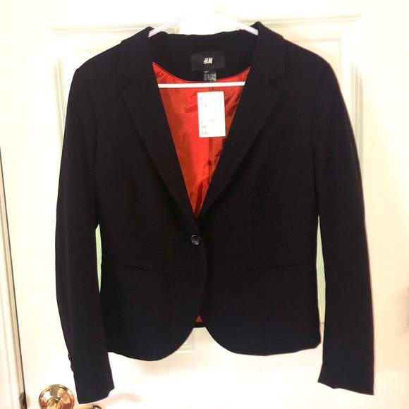 NWT H&M CLASSY BLACK BLAZER - Picture 1 of 7